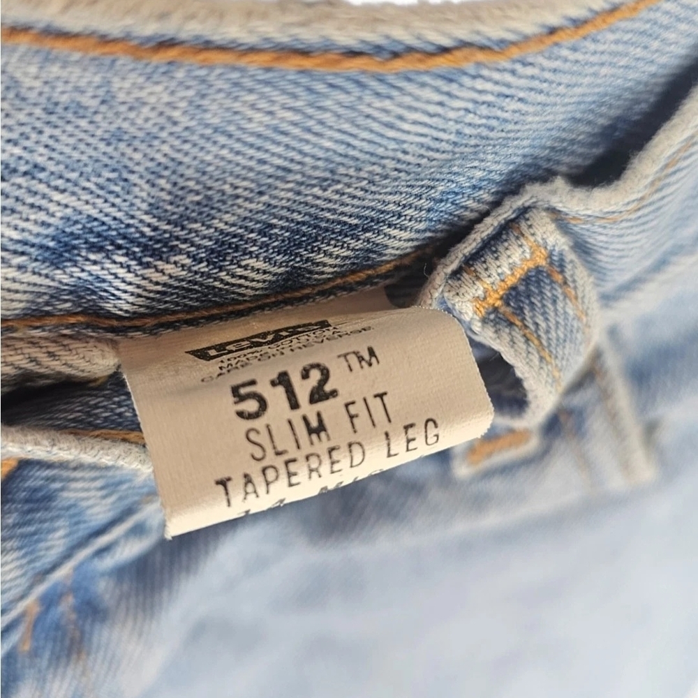 Levis 512 Misses 14 Slim Fit Tapered Leg Jeans Light Wash Pants Read Description - Picture 5 of 16
